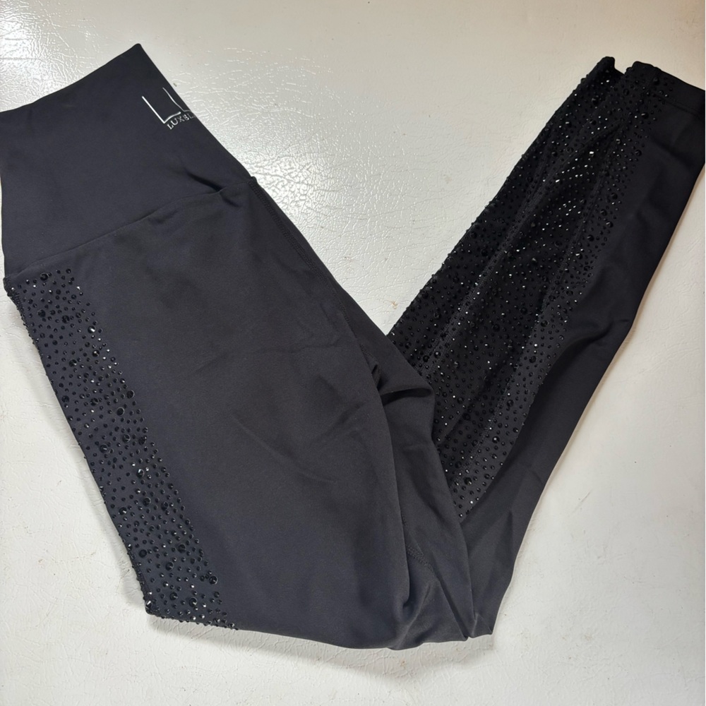 Luxe Lady Fit Black Sequin Leggings